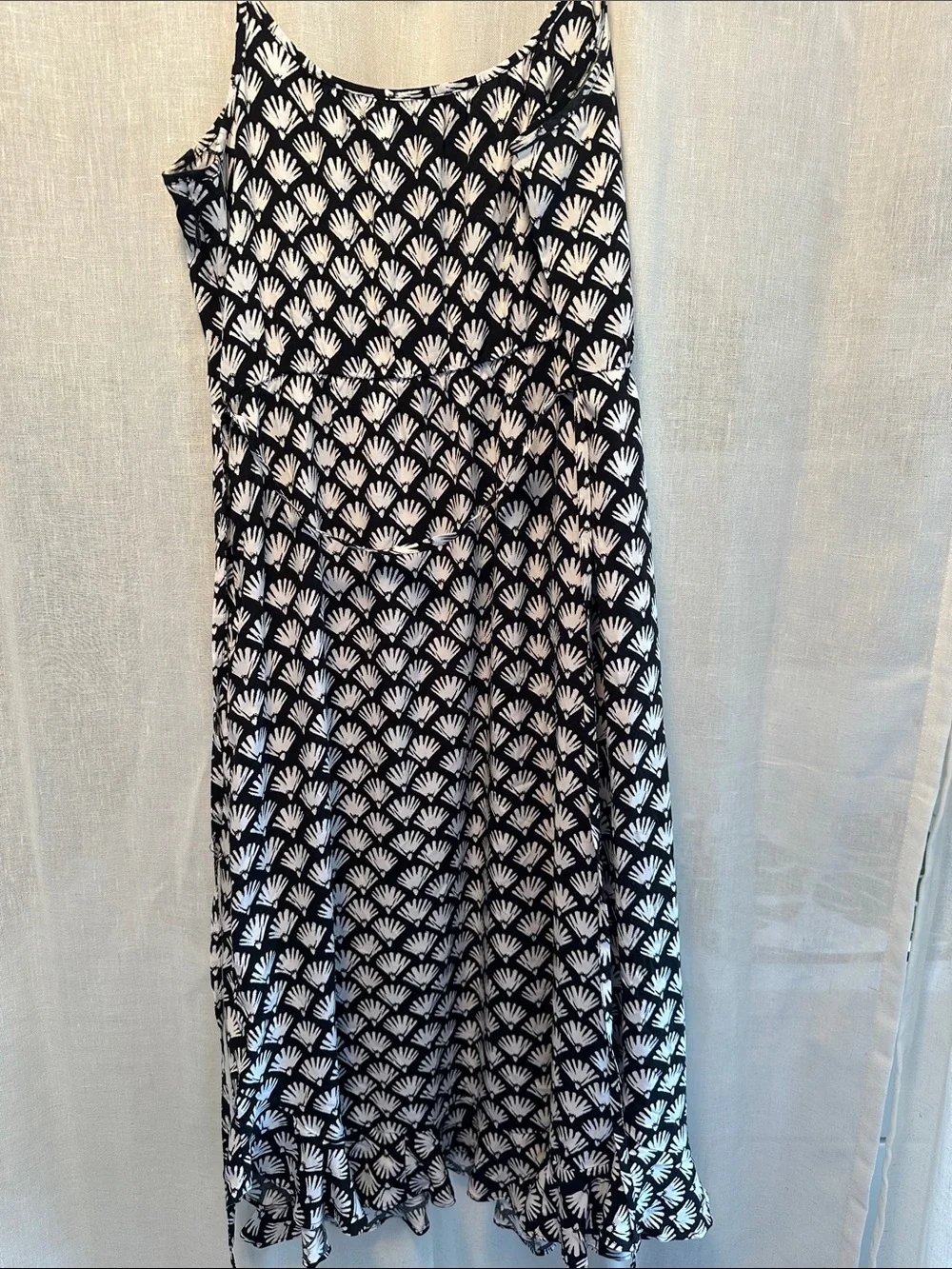 J. Crew Black and White Printed Dress